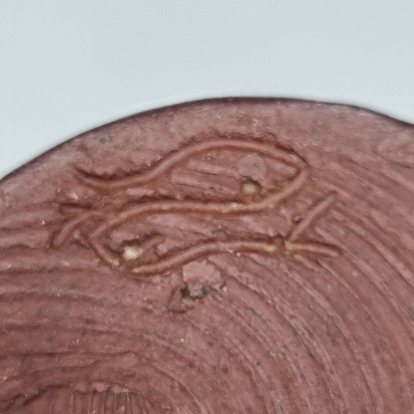 A Studio Pottery Jug By Dennis Lucas, Hastings, Incised Fish Makers mark to base