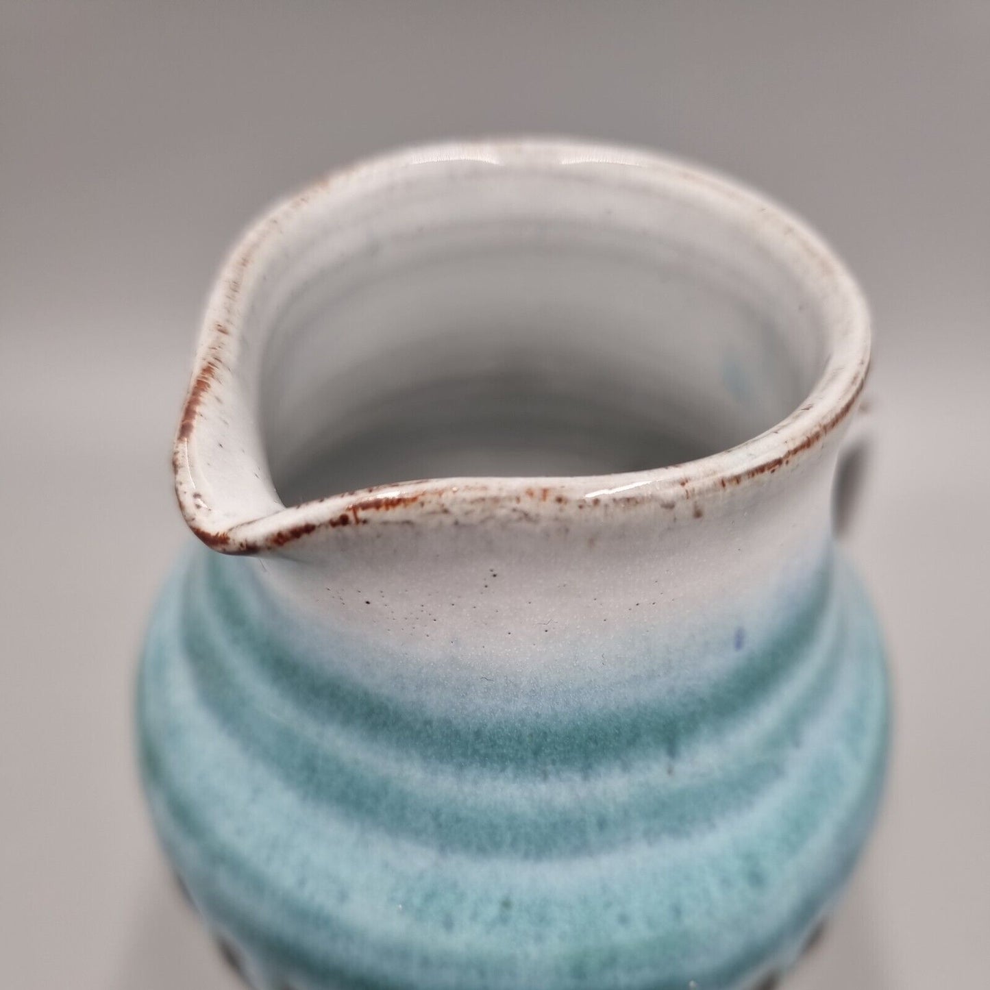 A Studio Pottery Jug By Dennis Lucas, Hastings, Incised Fish Makers mark to base