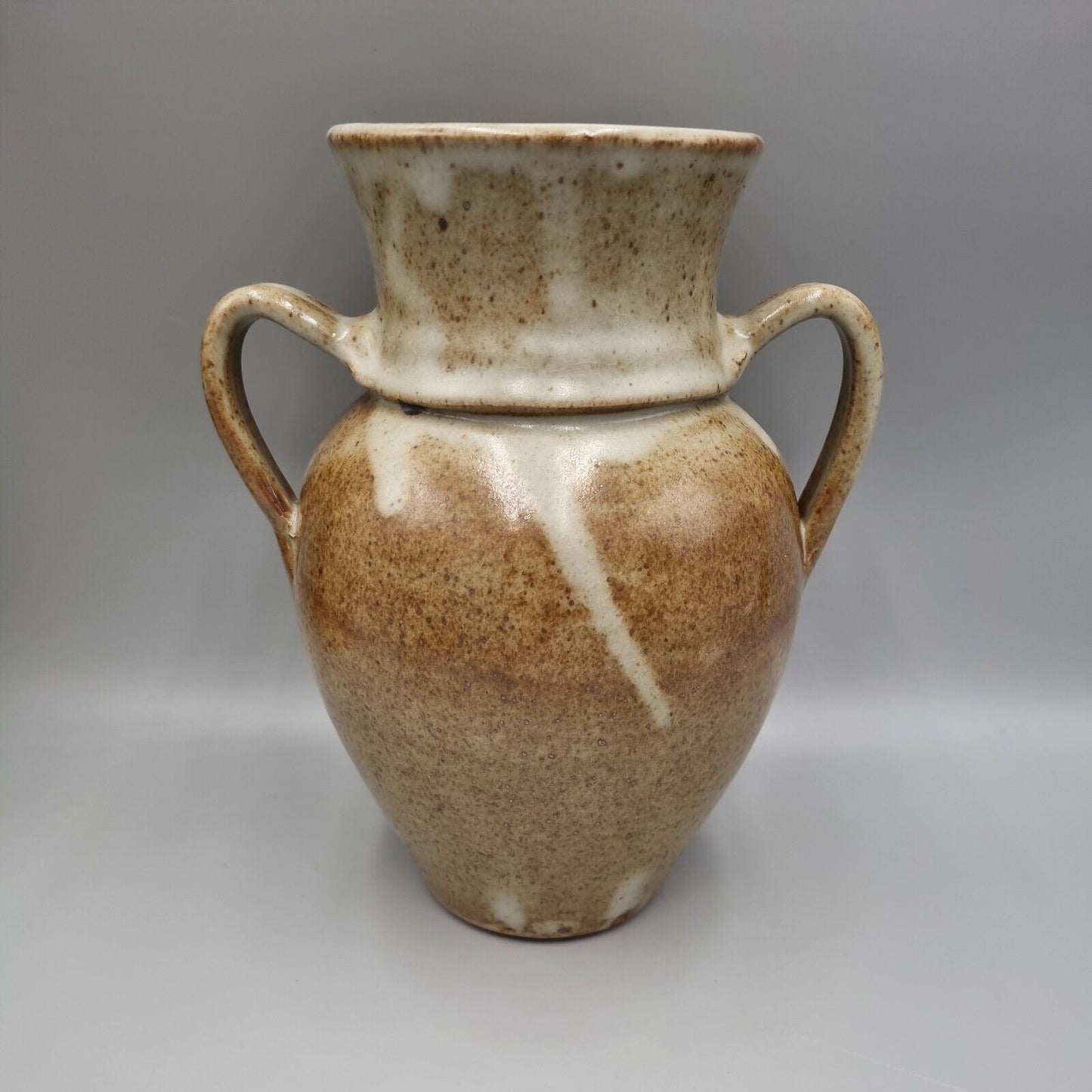 A Twin Handled Vintage, The Friars Studio Pottery, Aylesford, Amphora, Vase.