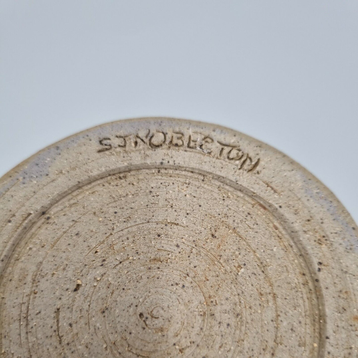 A Small Studio Pottery Pot / Bowl Incised to the base 'ST NOBLETON' VGC.