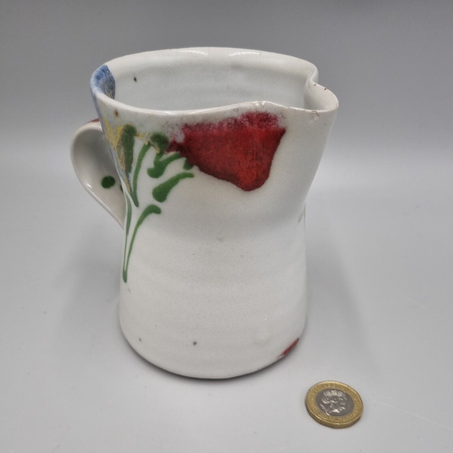 A Janice Tchalenko Studio Pottery Jug For Dartington Pottery