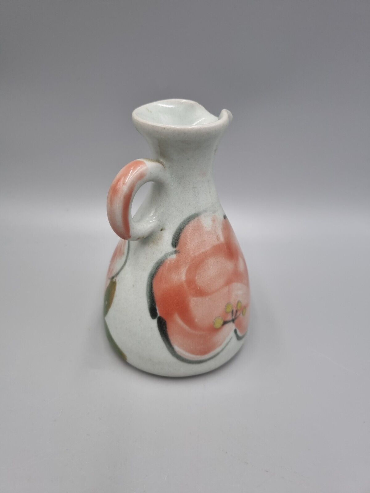 A John & Judy Jelfs Studio Pottery Flower Stoneware Jug, Bourton on Water.