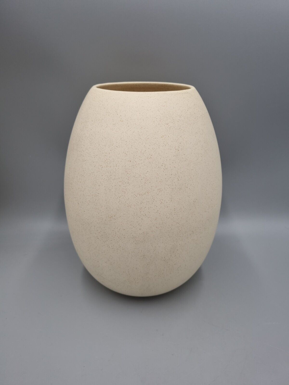 A Heals Ceramic Buff/Neutral Vase 1980's, Eggshell Ovoid, H-25cm.