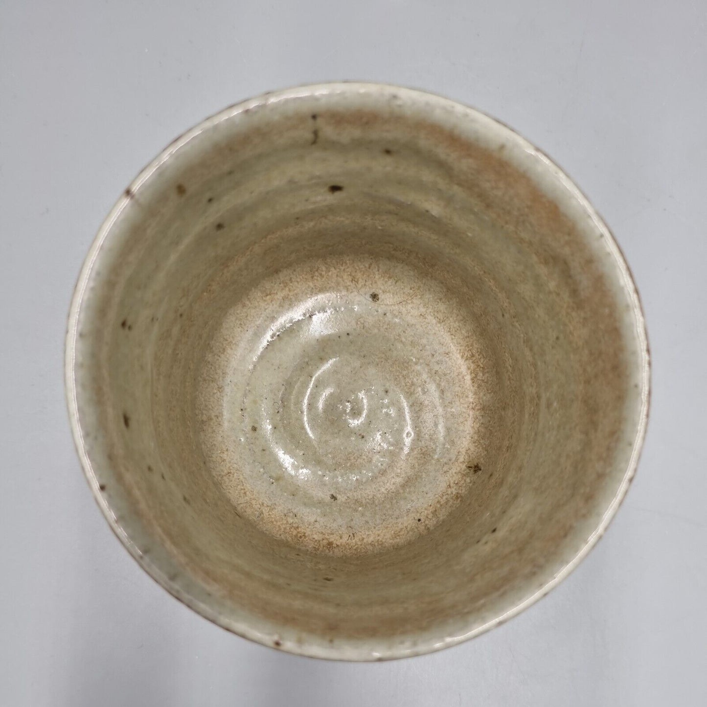 A Phil Rogers Studio Pottery Footed Teacup, Yunemi, Chawen, VGC.