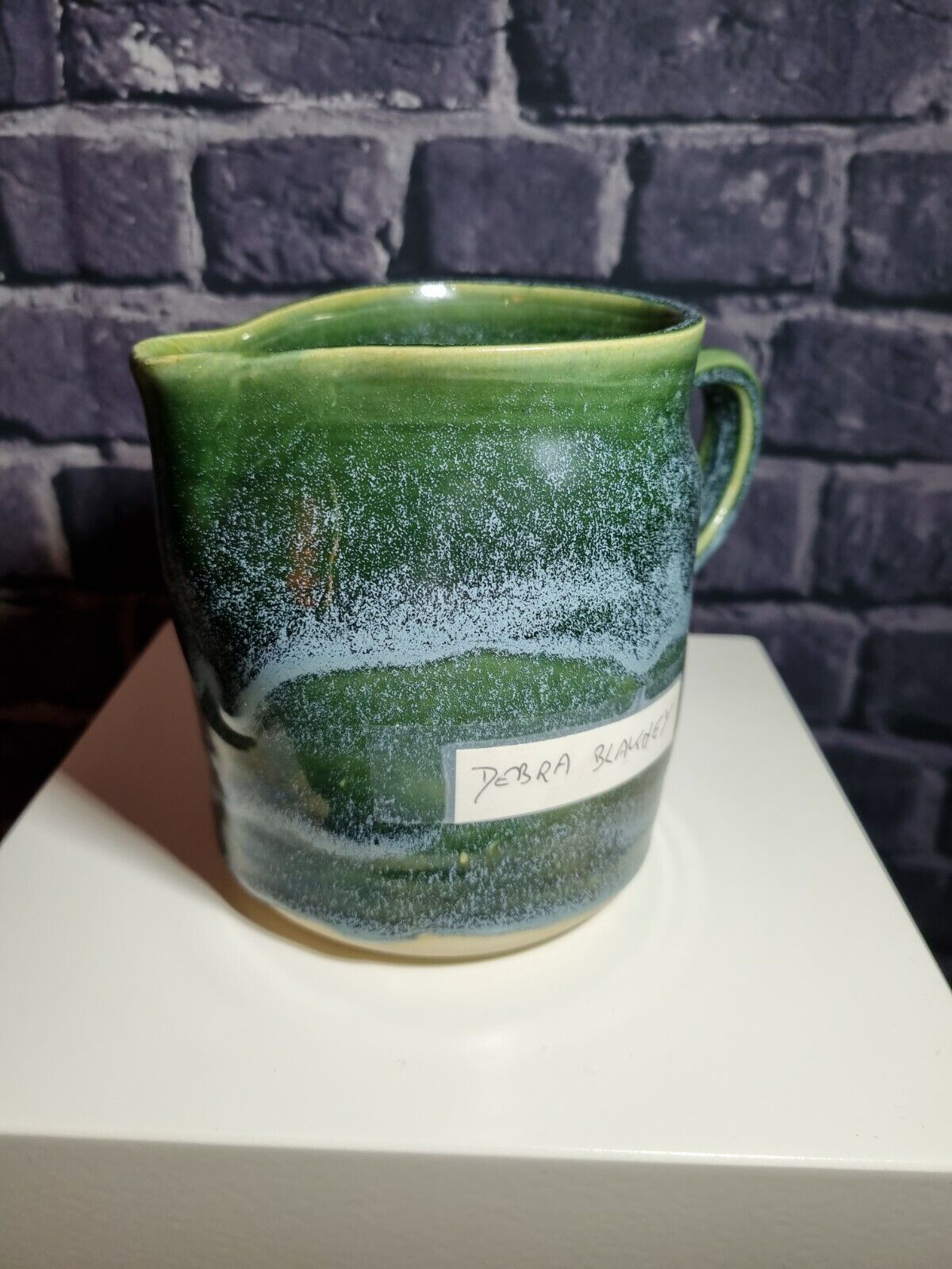 Debra Blakney studio pottery jug, incised to base. VGC.