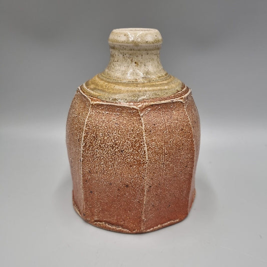 A Studio Pottery Carved Bottle Vase / Vessel By Micki Schloessingk.