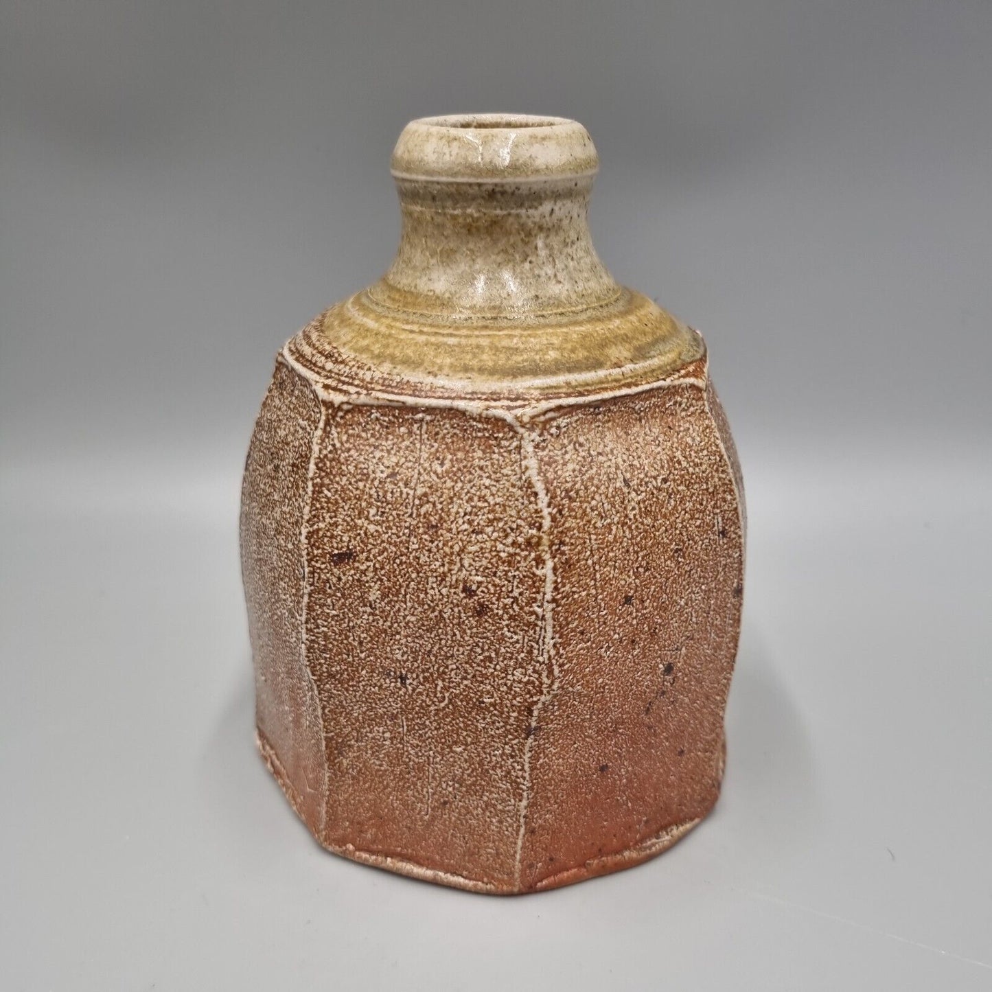 A Studio Pottery Carved Bottle Vase / Vessel By Micki Schloessingk.