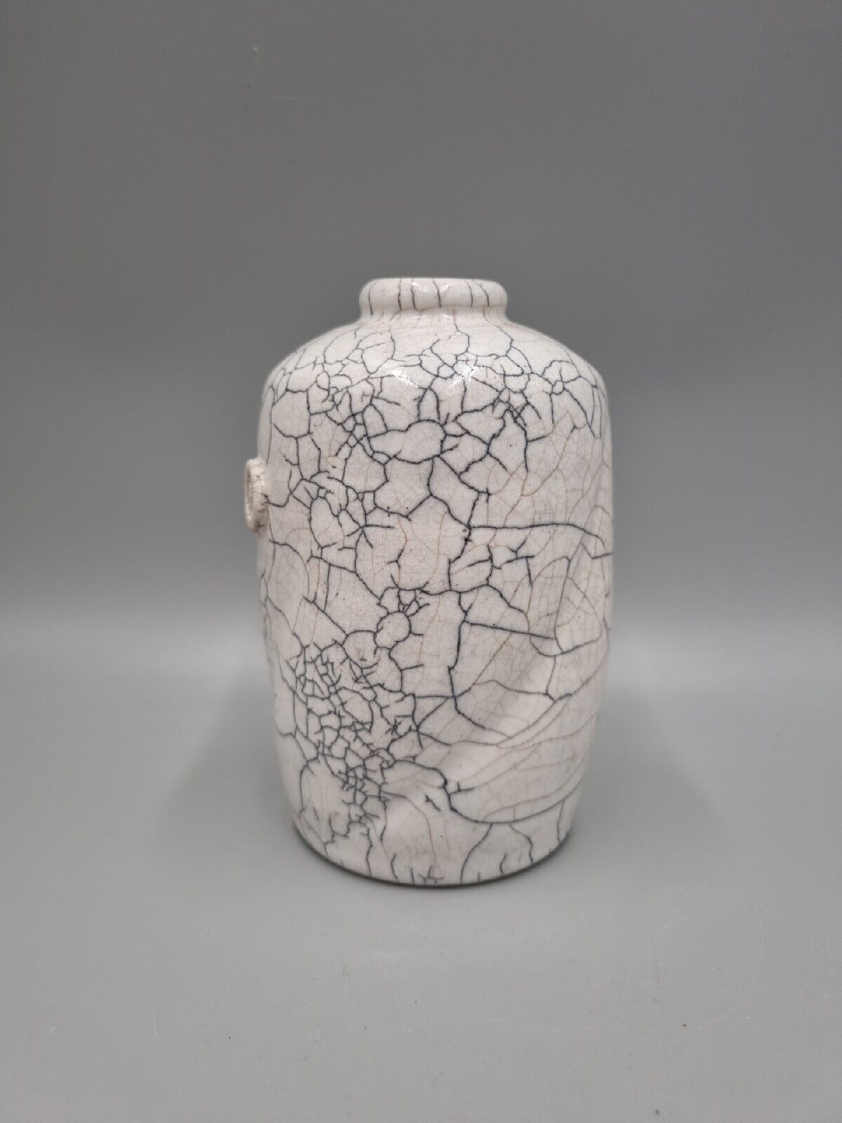 A Raku Studio Pottery Bottle Vase By John Fraser, Ouseburn Pottery, Newcastle.