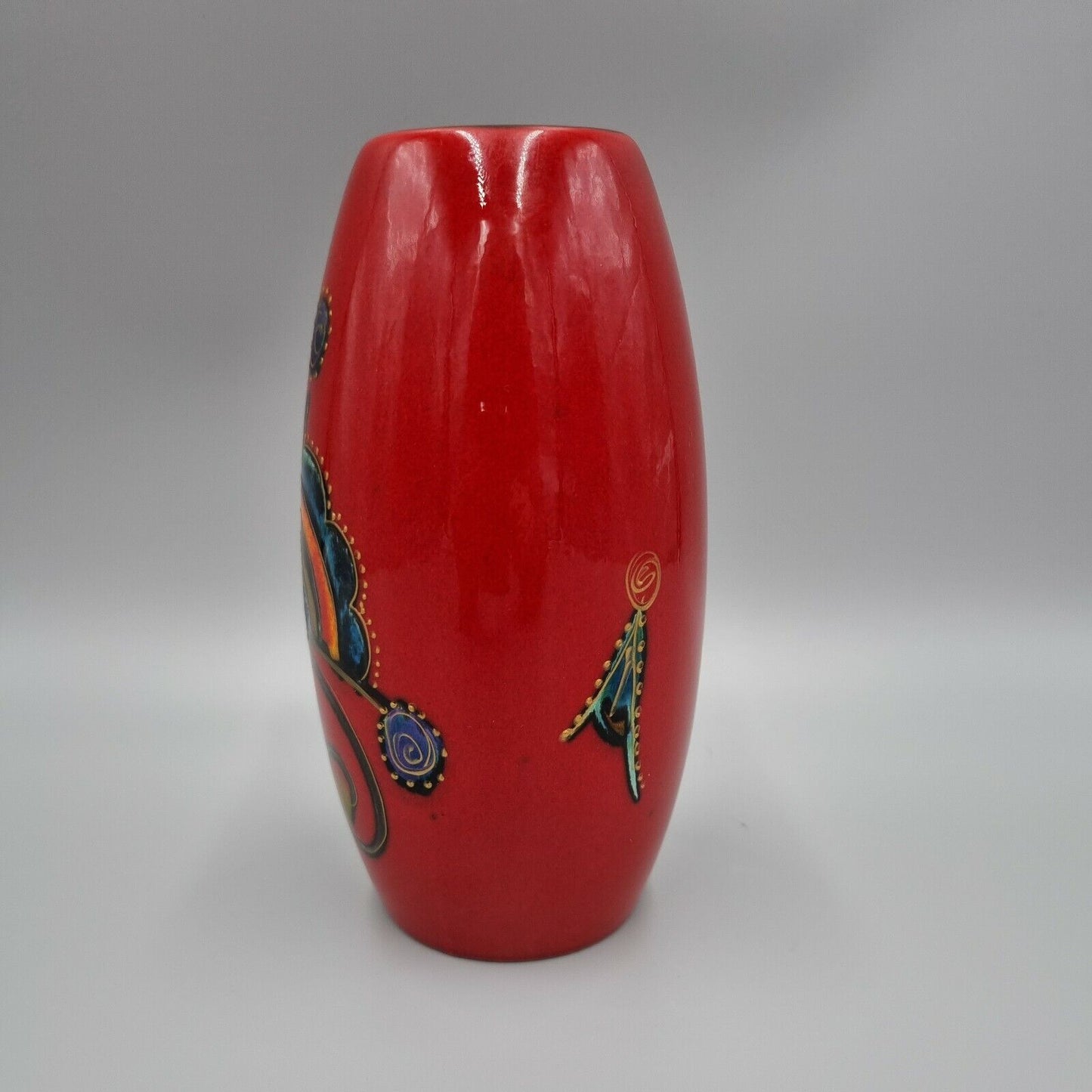 An Anita Harris Hand-painted Vase - Signed in Gold to Base - 17cm high. VGC.