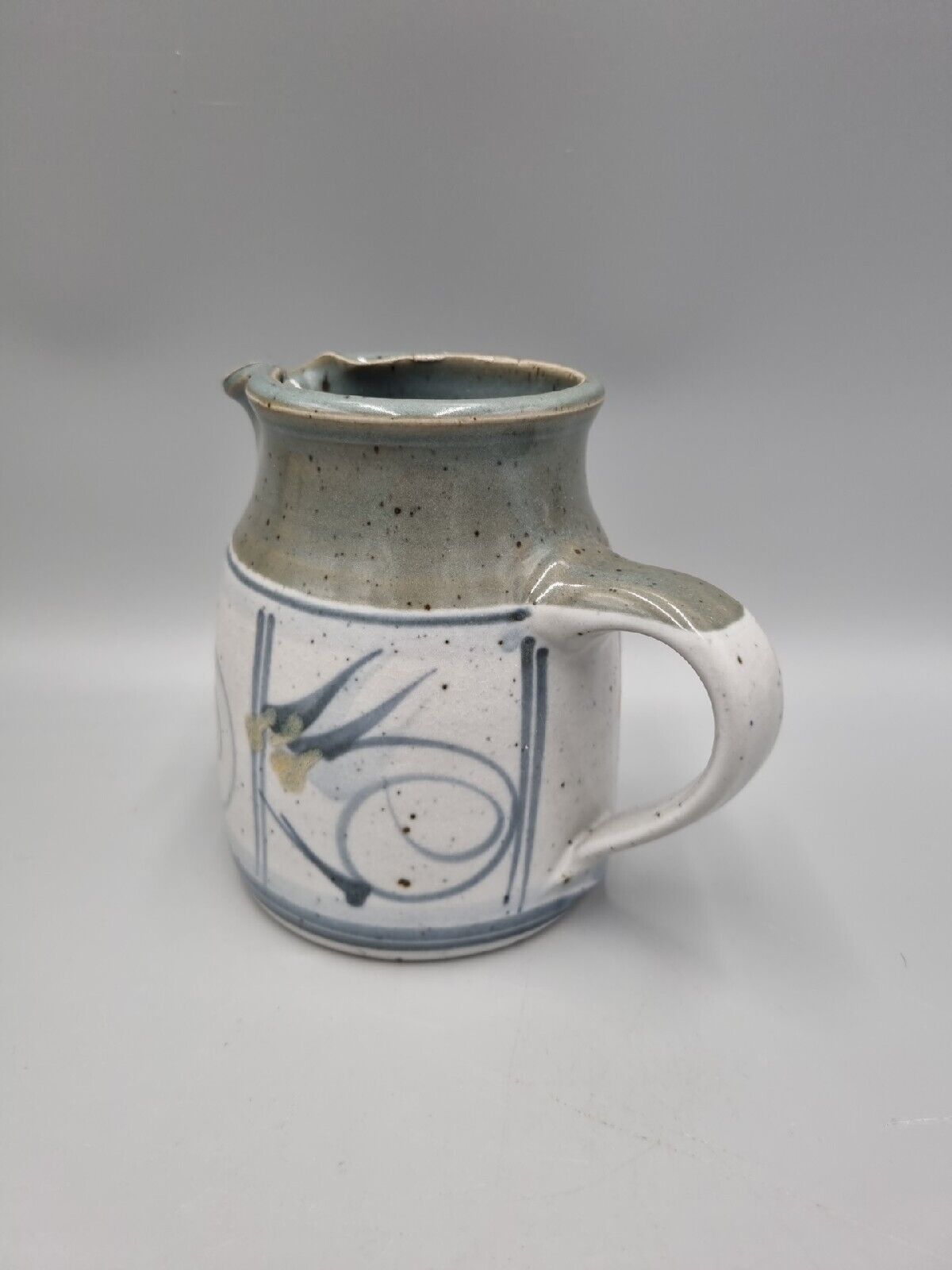 A Vintage Studio Pottery Jug, Signed To Base. Continental, Dutch?