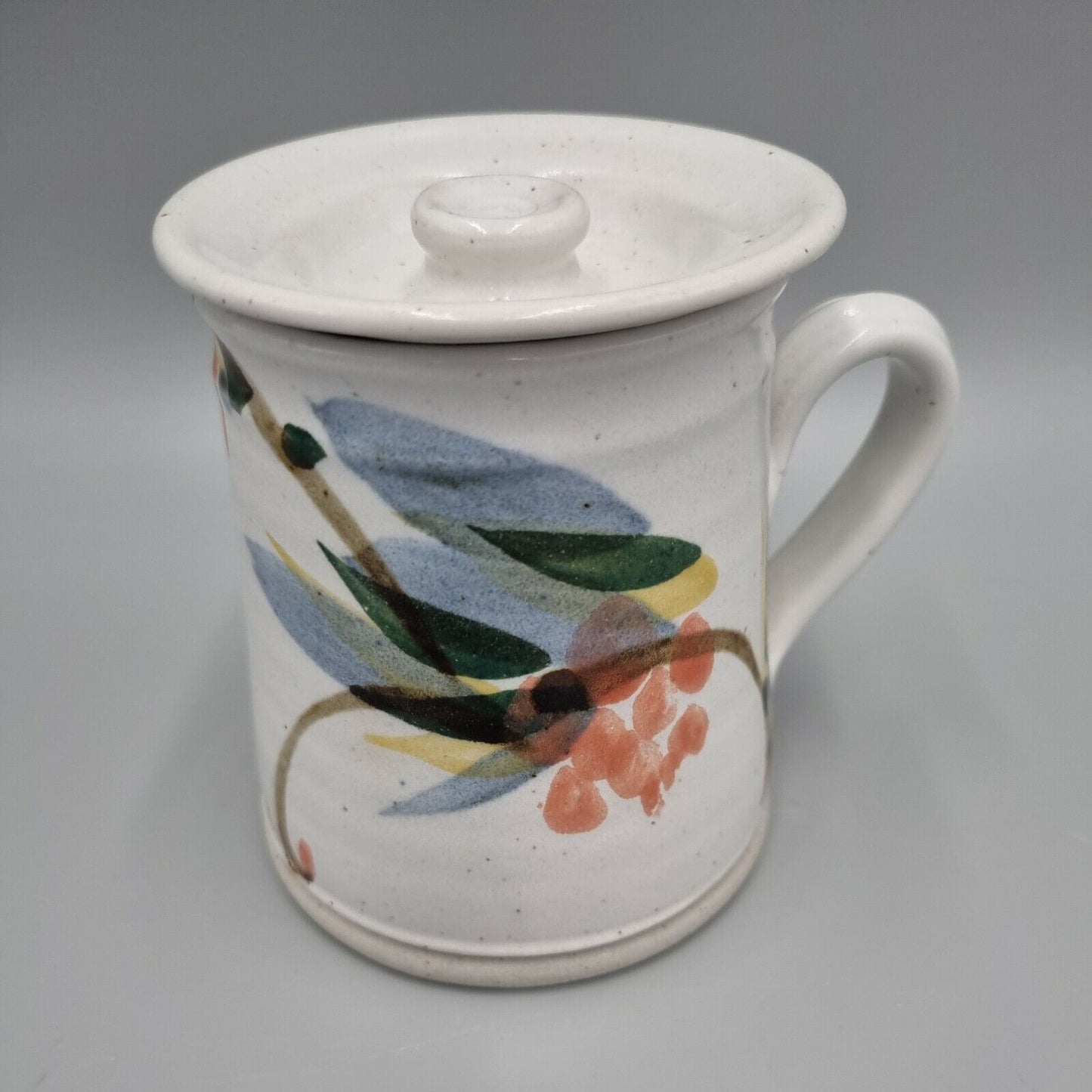 A Potters Barn, Steve Marr & Andrew Pollard, Studio Lidded Mug / Cup. VGC.