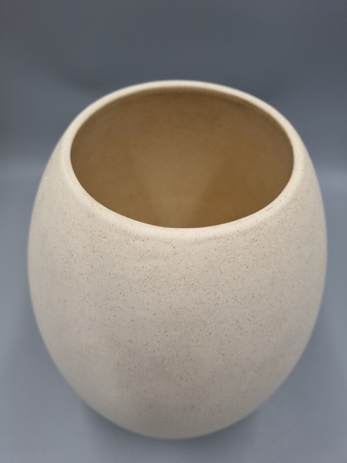 A Heals Ceramic Buff/Neutral Vase 1980's, Eggshell Ovoid, H-25cm.