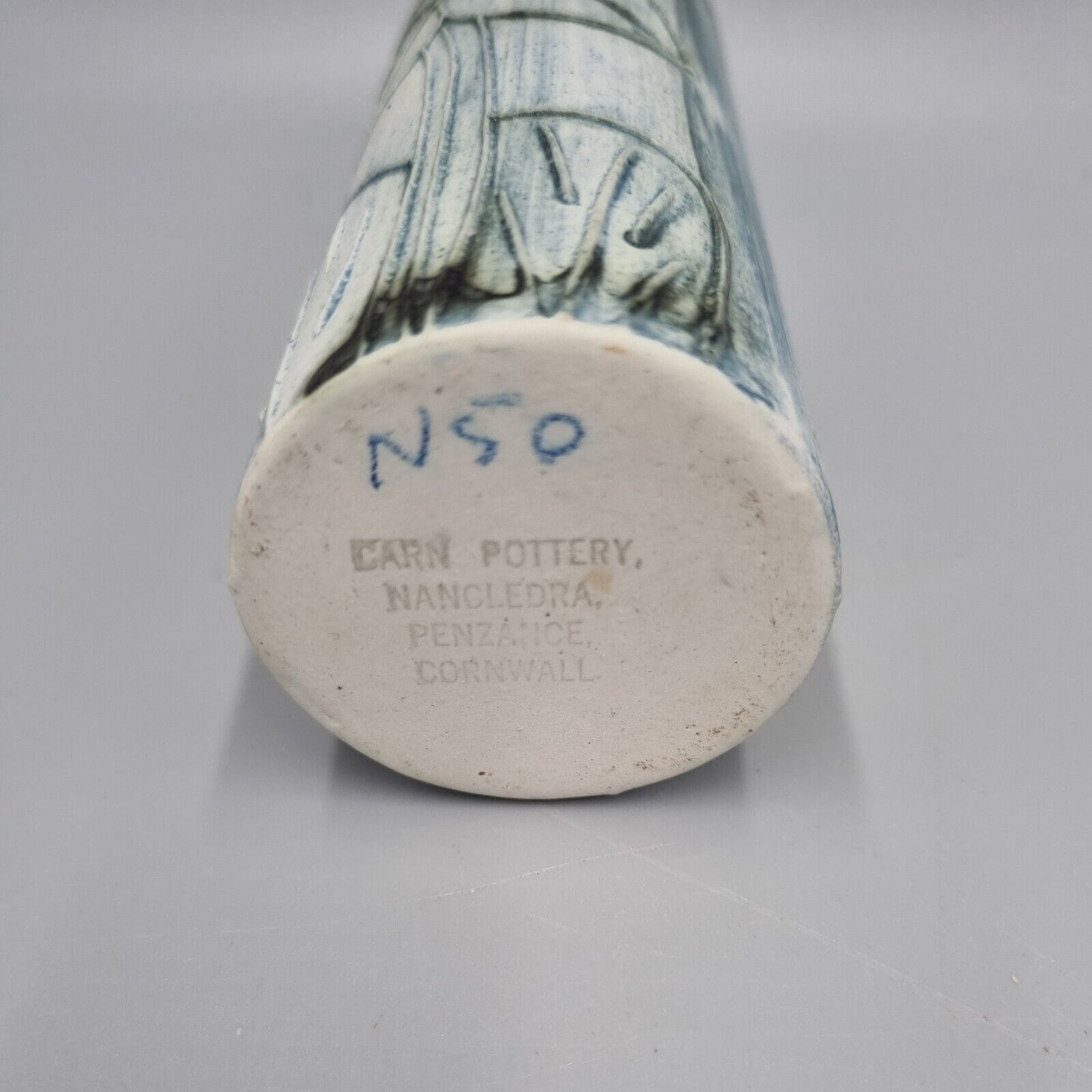 A Carn Studio Pottery Vase - John Beusmans, Short Cylinder Form. VGC.