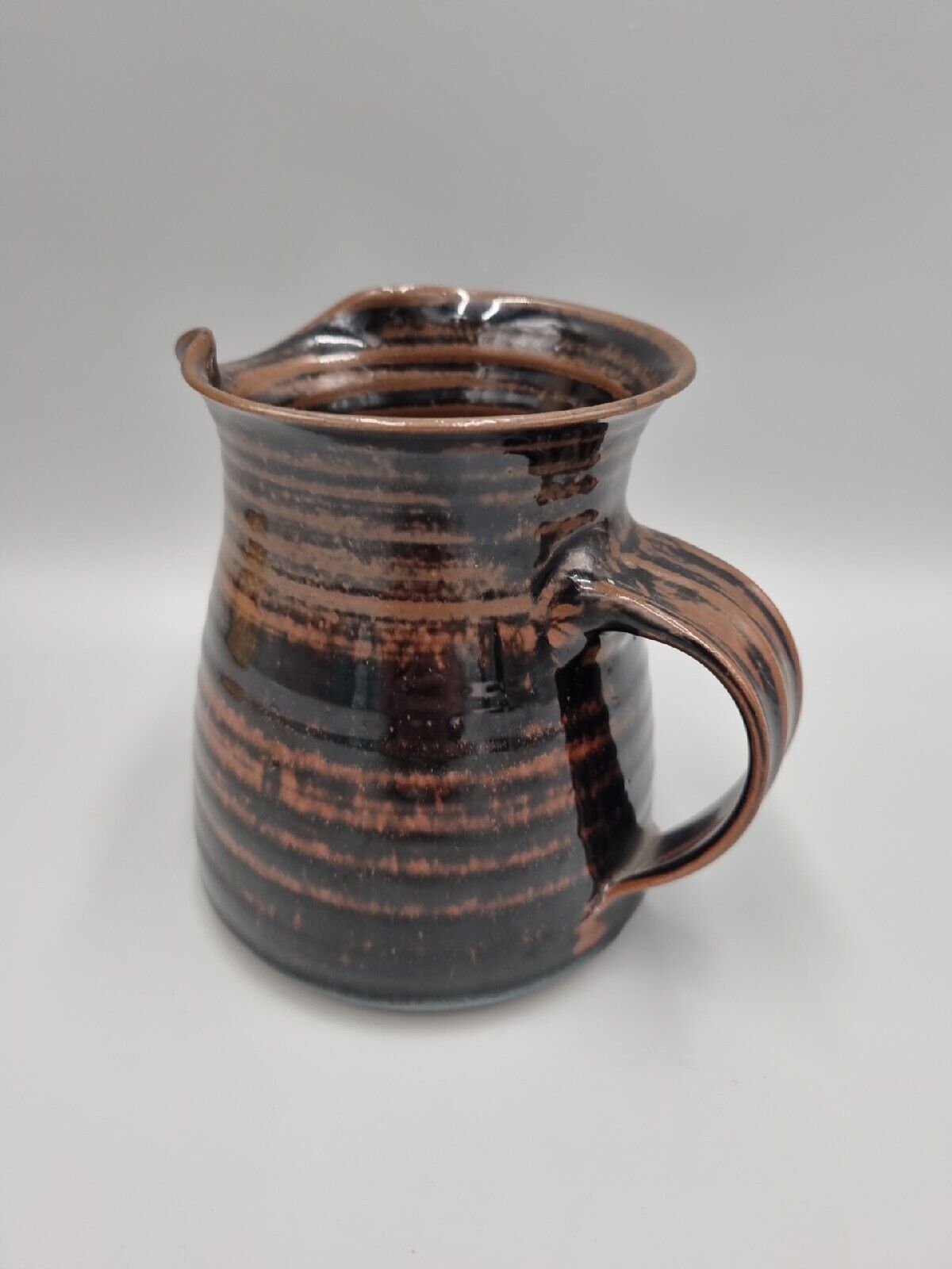 A Roy Evans Studio Pottery Medium Jug, Severn Gorge Museum Make. VGC.