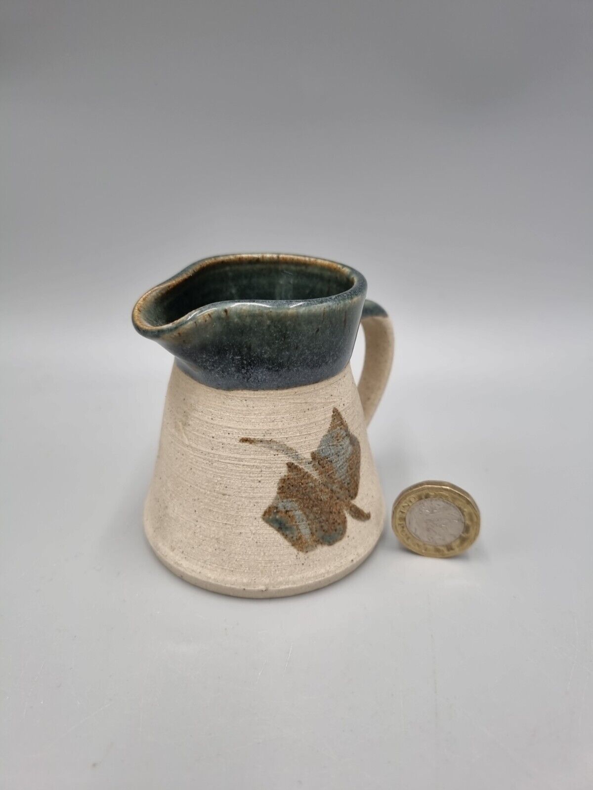 A Small Studio Pottery Jug, Storrington Pottery, Impressed 'P' To Base Of Handle