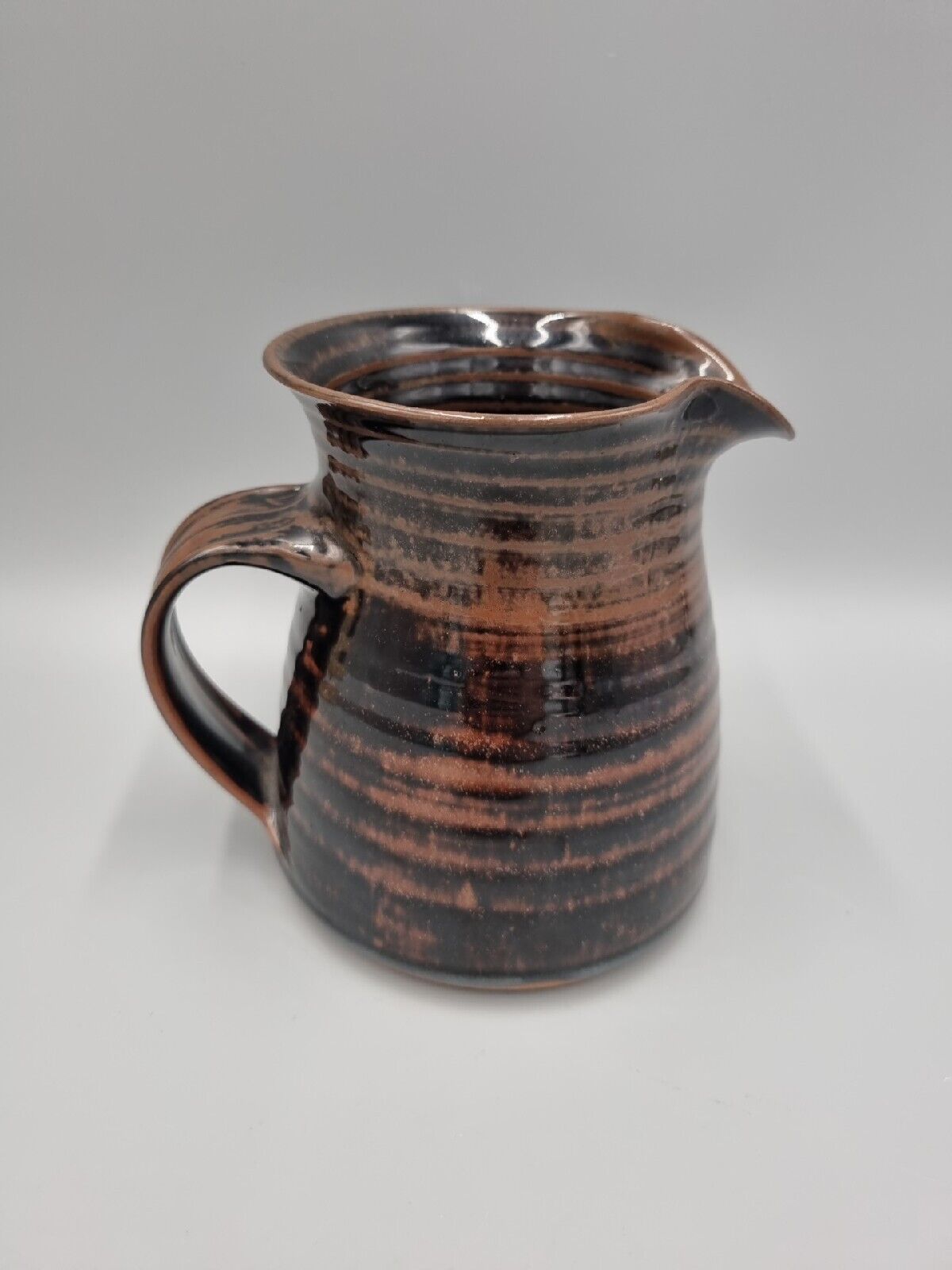 A Roy Evans Studio Pottery Medium Jug, Severn Gorge Museum Make. VGC.