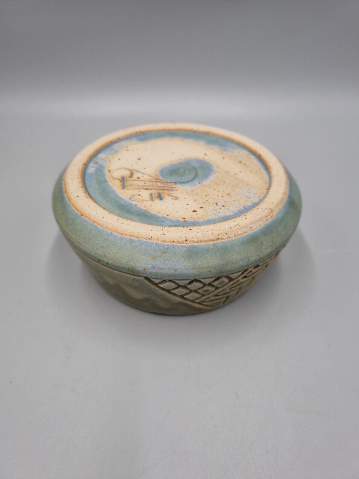 A Vintage Studio Pottery Ash-tray By The Cyprus Handicraft Service , CHS.