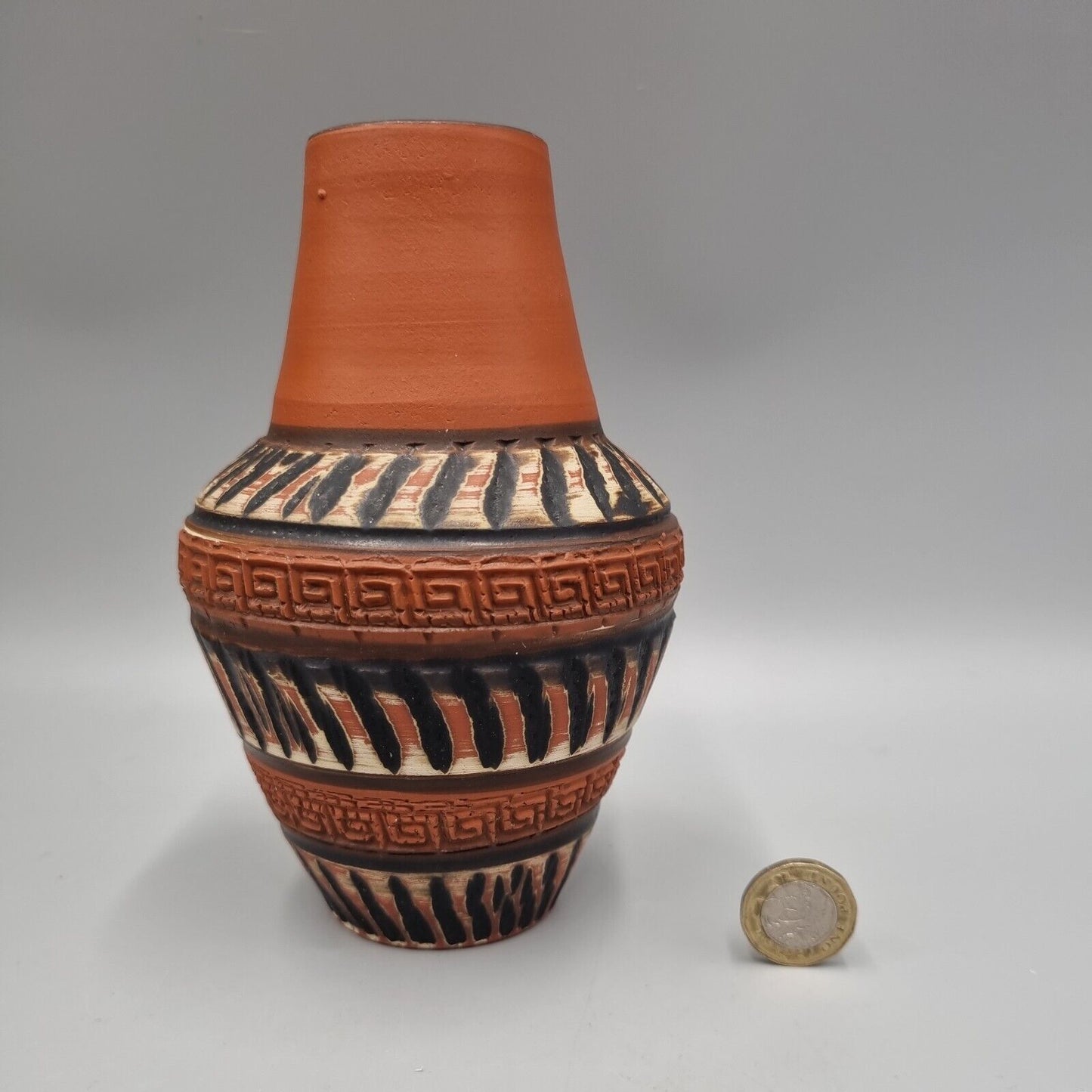 A West German Pottery Vase Akru-Klinker Keramik, 93/15, WGP, MCM.