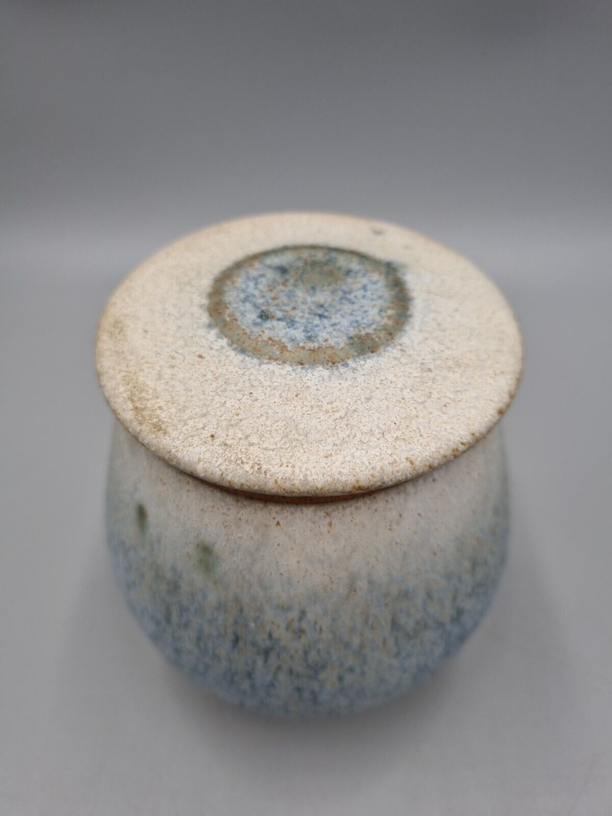 A Vintage Studio Pottery Stoneware Footed And Lidded Vessel / Urn.