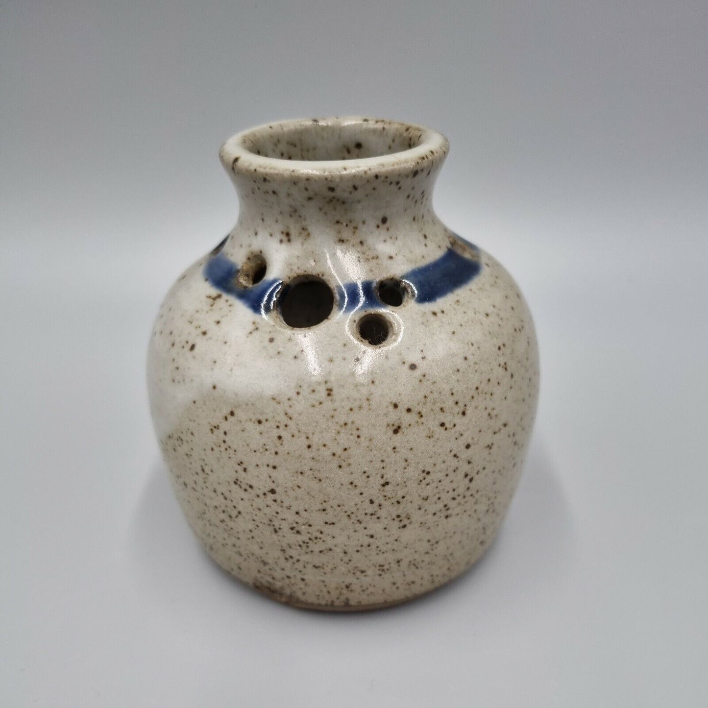 Richard Champion, Yeo Vale Studio Pottery, Pierced vase. VGC, YV stamp.