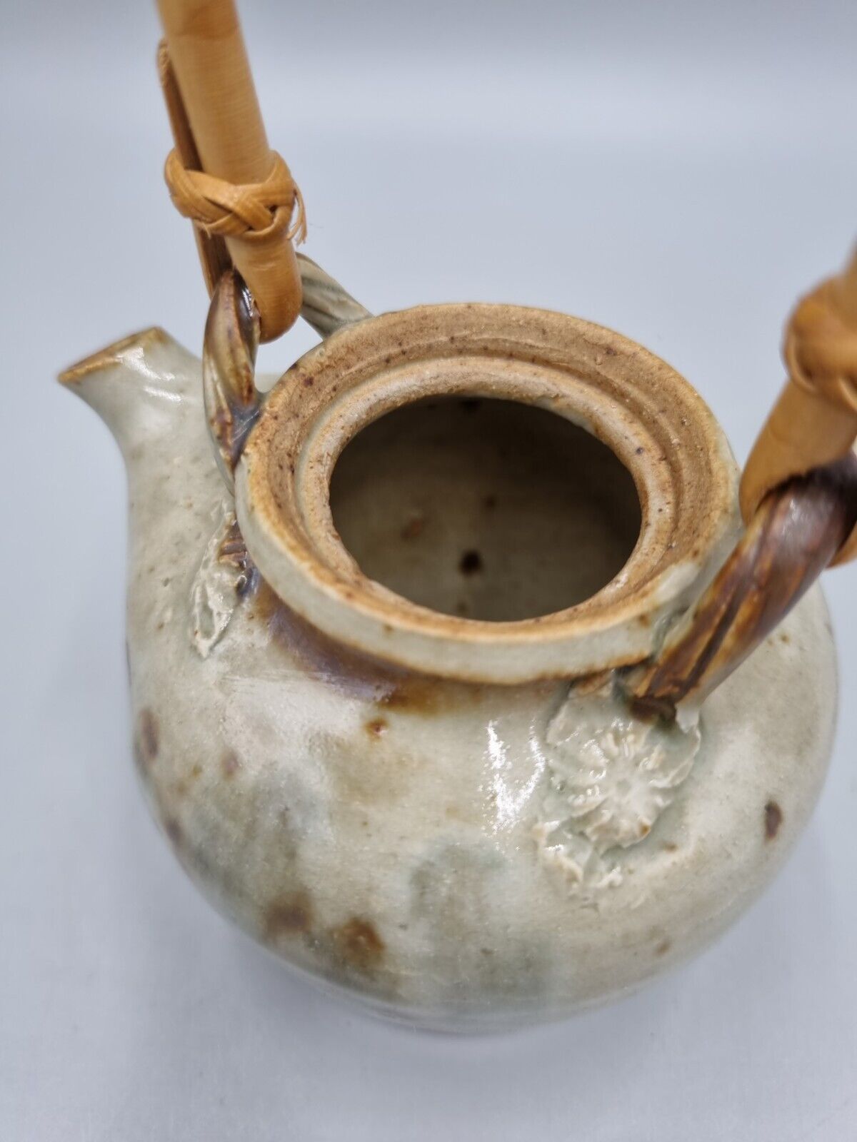 A Miniature Studio Pottery Tea Pot By Eileen Stevens.