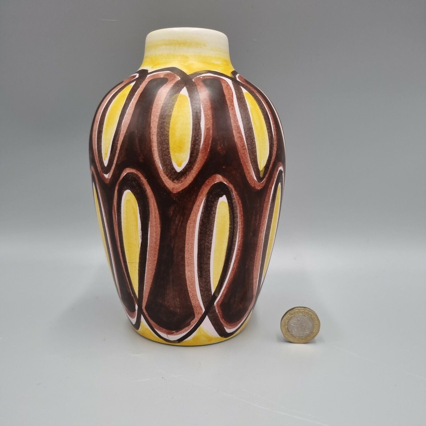 A Lovely Scandinavian, Gunnar Sorensen Studio Vase For Soholm, Retro MCM, VGC.