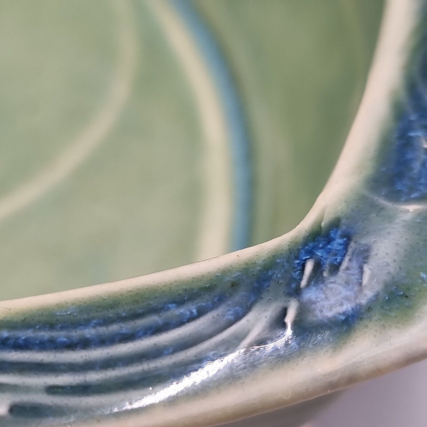 An Arwyn Jones Contemporary Studio Pottery Oval Dish.