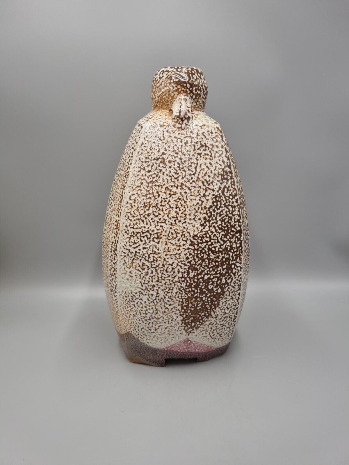 A Marcus O'Mahony Studio Pottery Vase / Vessel, Squared Bottle, H-36cm