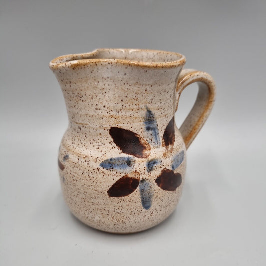 A small studio Pottery Milk Jug With Cross Mark, John Bedding?