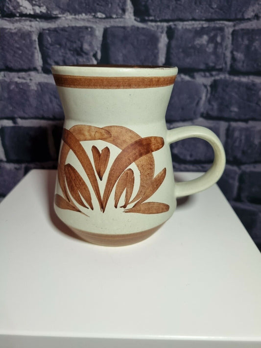 A Cinque Ports Studio Pottery hand painted mug, The Monastry Rye, VGC.