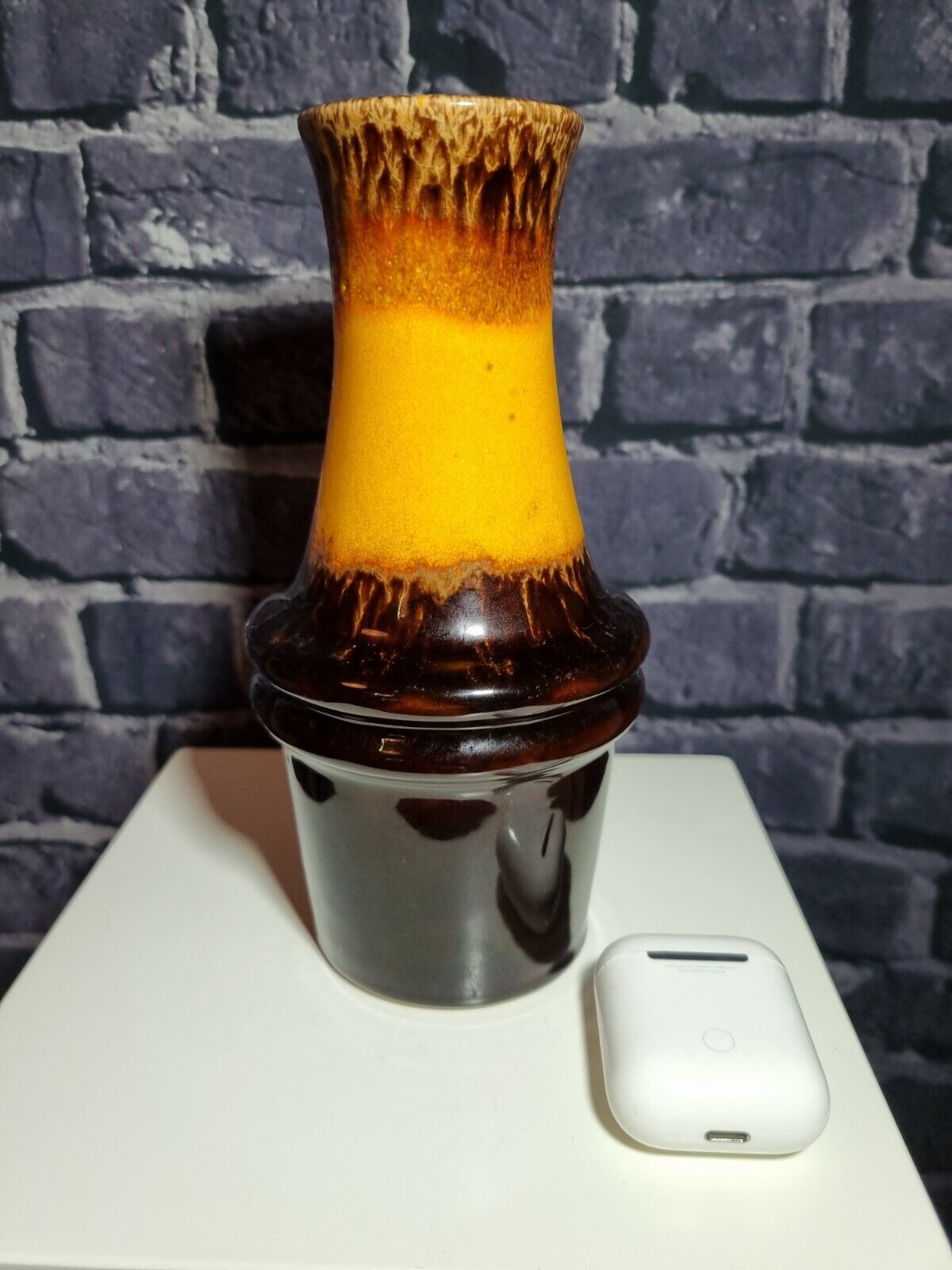 Vintage MCM Scheurich, West German Fat Lava era Vase, 209-18, VGC.