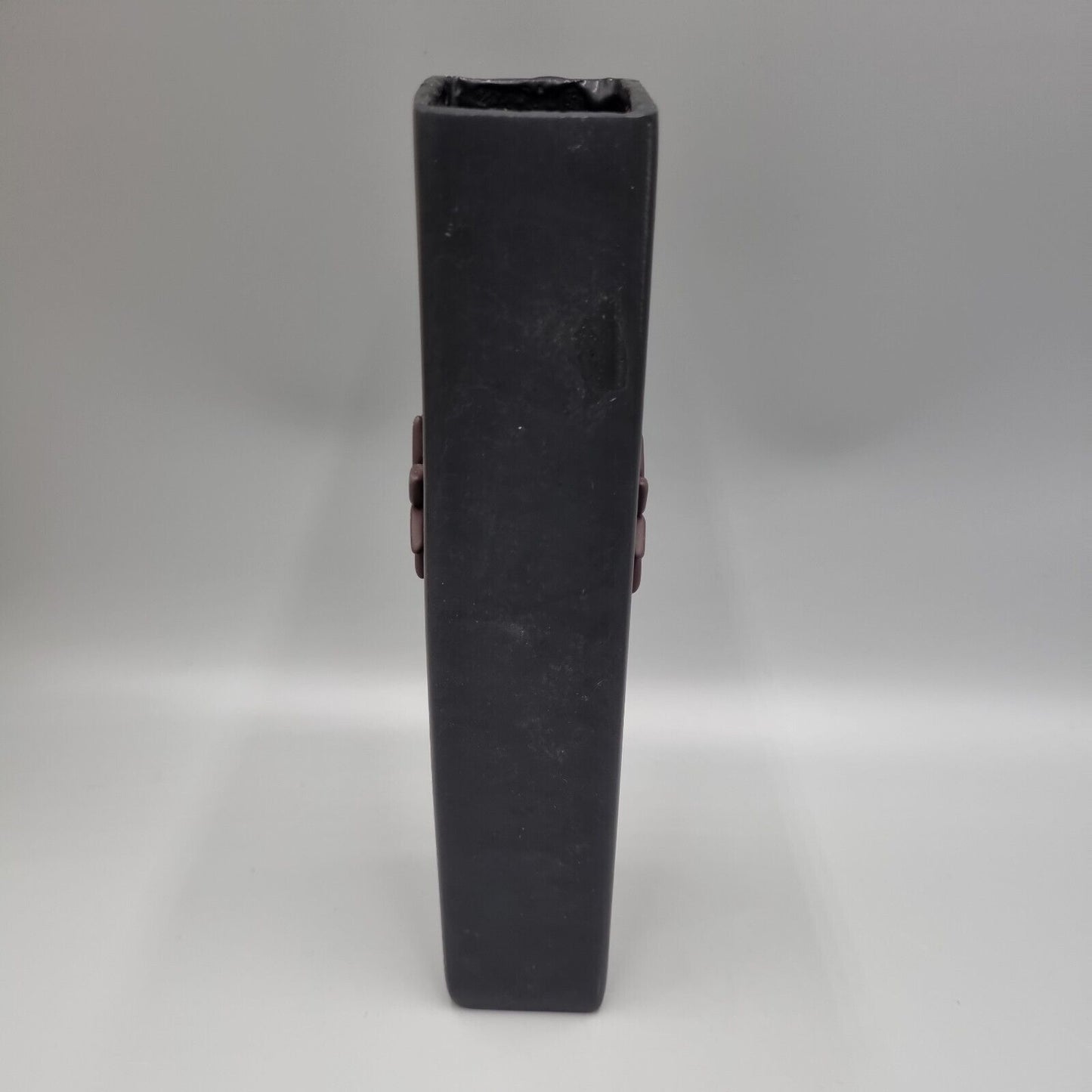 An Aled Jenkins Studio Welsh Slate Vase, Flower Decoration Motif, VGC.