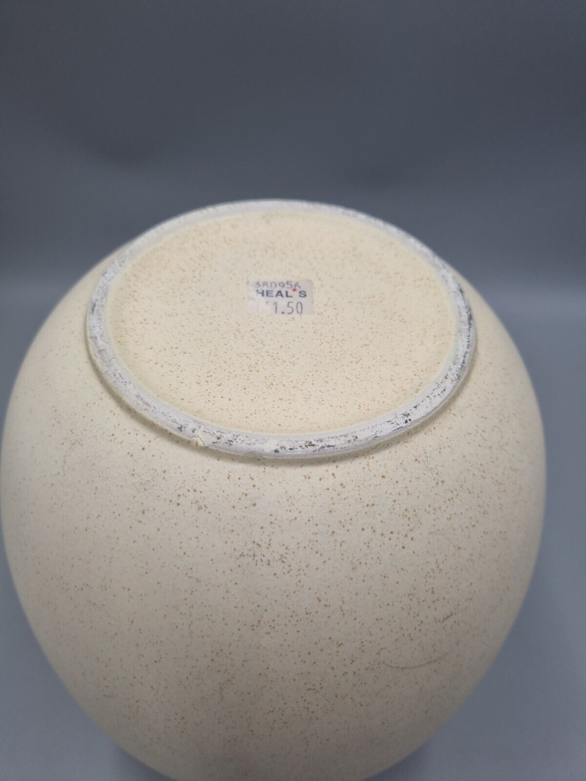 A Heals Ceramic Buff/Neutral Vase 1980's, Eggshell Ovoid, H-25cm.