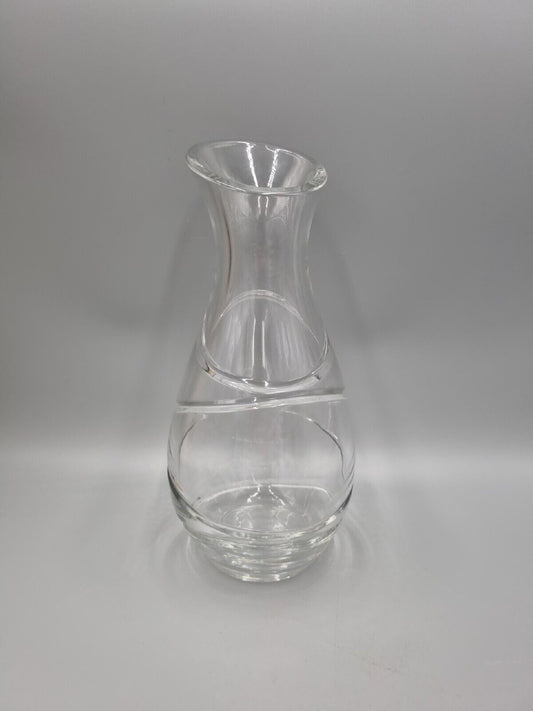 A Stuart Crystal  Waisted Vase Designed By Jasper Conran, Aura Range, H-26cm.