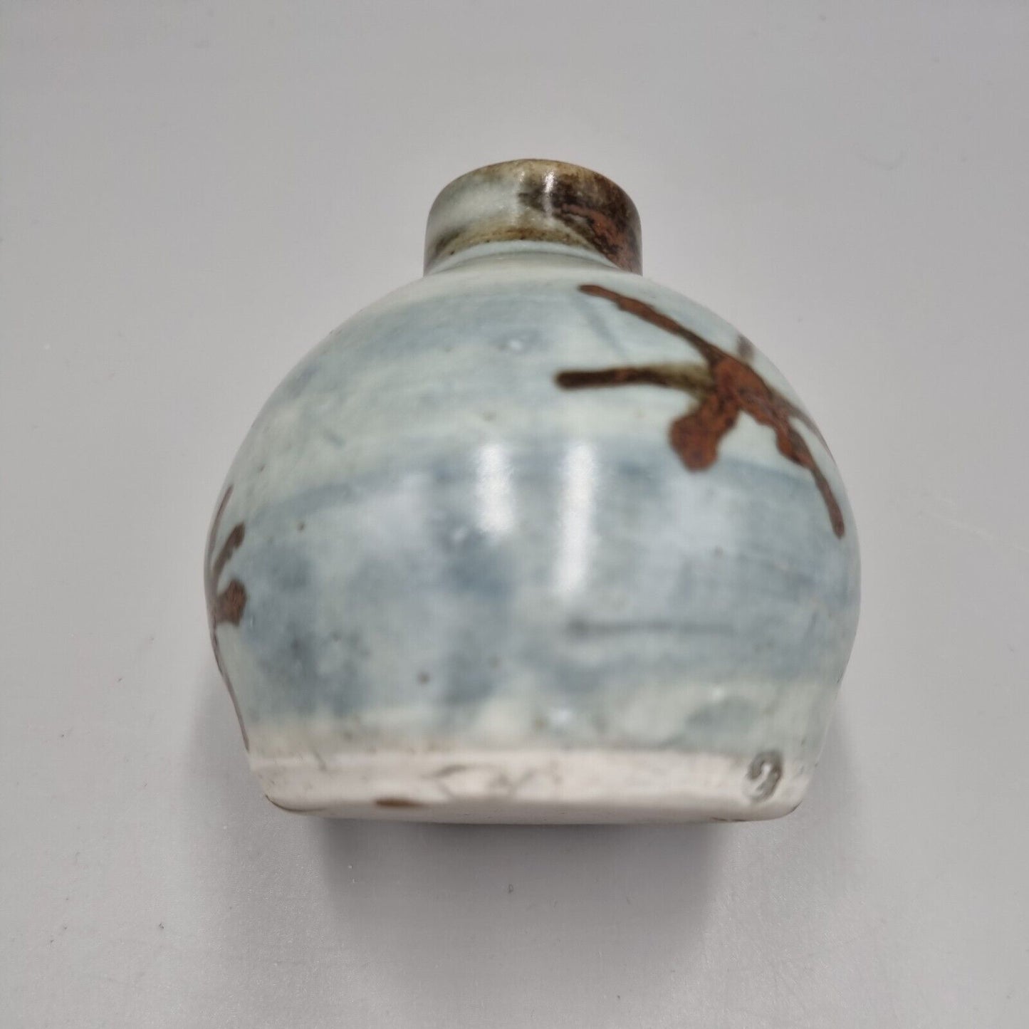 A St Ives Leach Pottery Studio Bud / Posy Vase With Star Decoration.