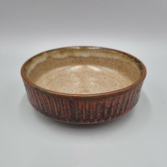 A Small Studio Pottery Footed Bowl With Makers Mark. VGC