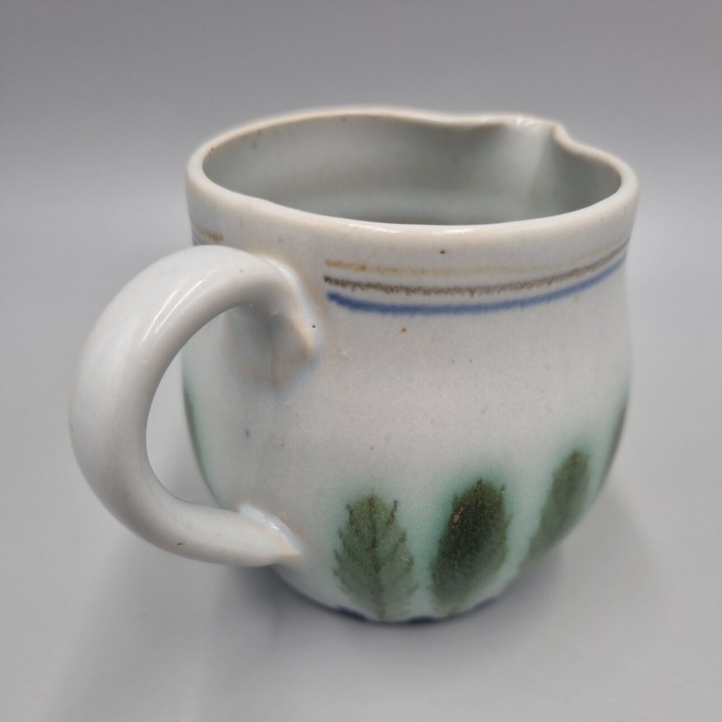 Buchan Portobello Stoneware Hand Painted Trees Small 7cm Jug - Scotland