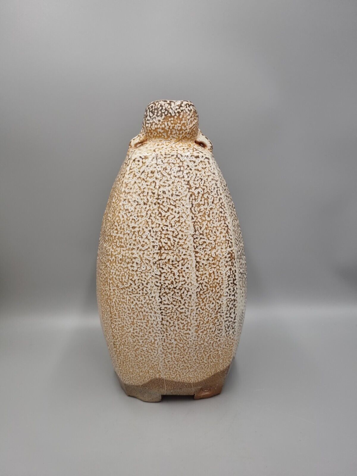 A Marcus O'Mahony Studio Pottery Vase / Vessel, Squared Bottle, H-36cm