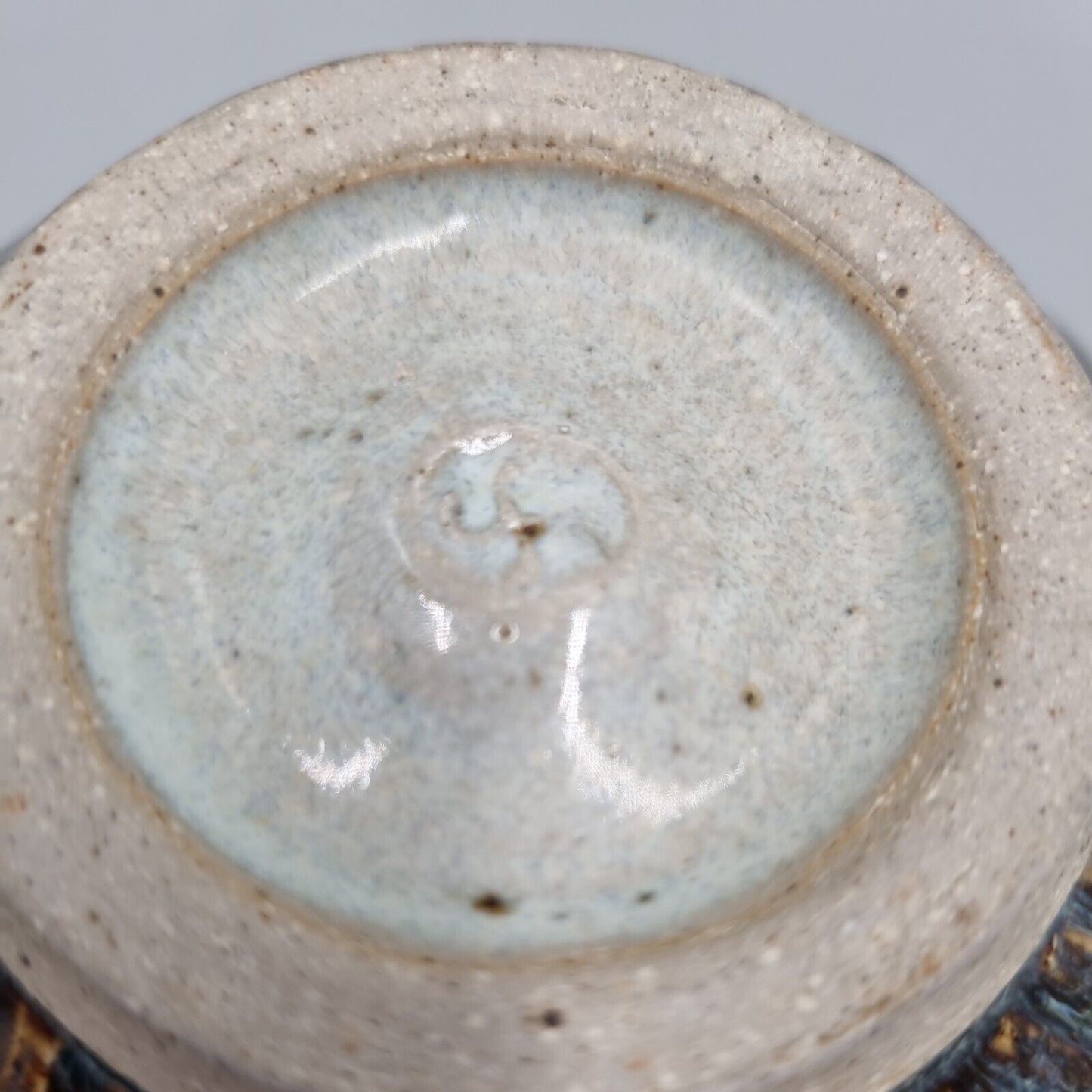 An Excellent Studio Pottery Footed Bowl, Unknown Maker, Marked to Base.