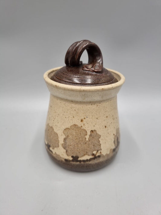 A Vintage Studio Pottery Preserve Pot By  Pauline Toynbee.