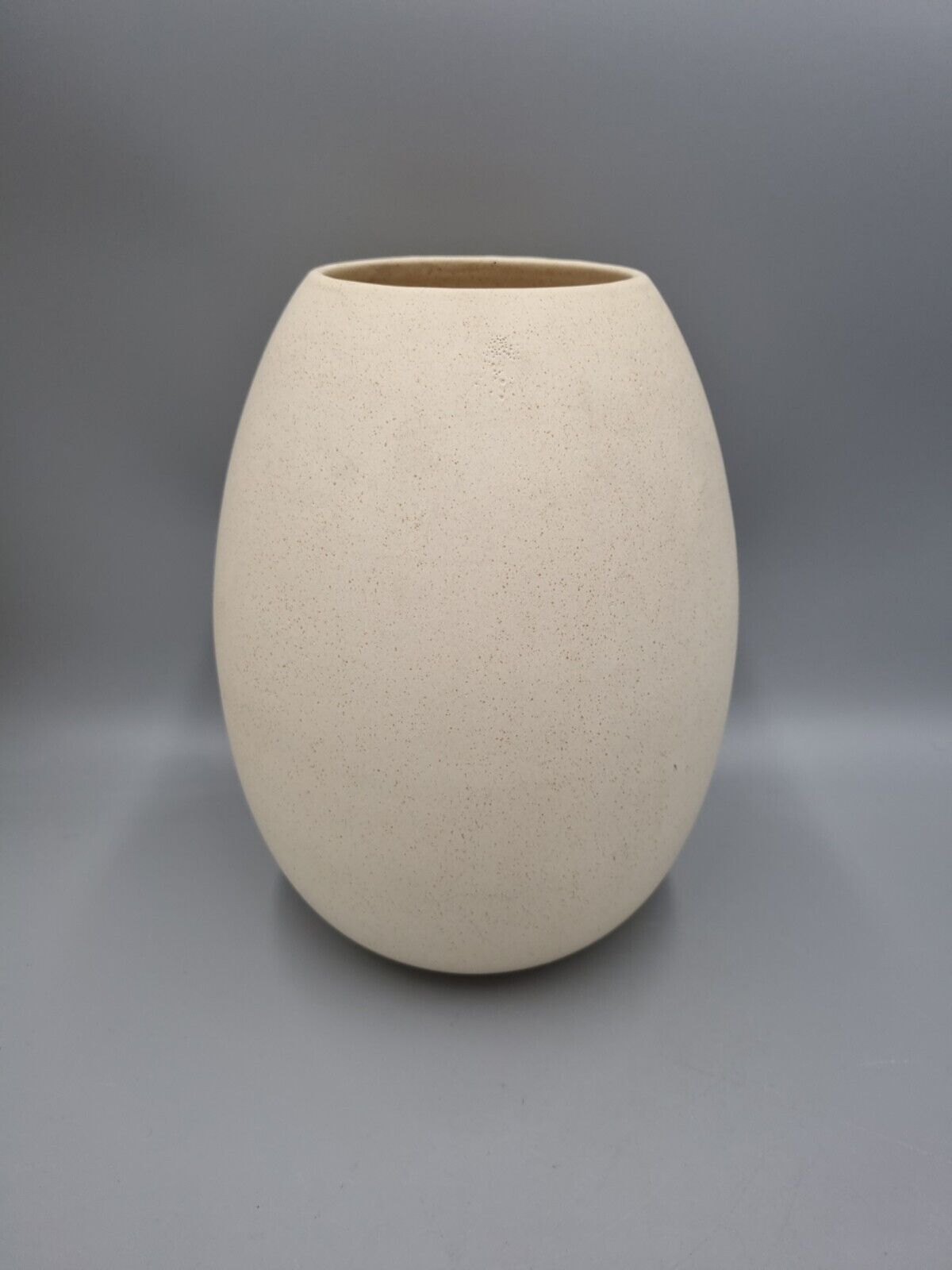 A Heals Ceramic Buff/Neutral Vase 1980's, Eggshell Ovoid, H-25cm.