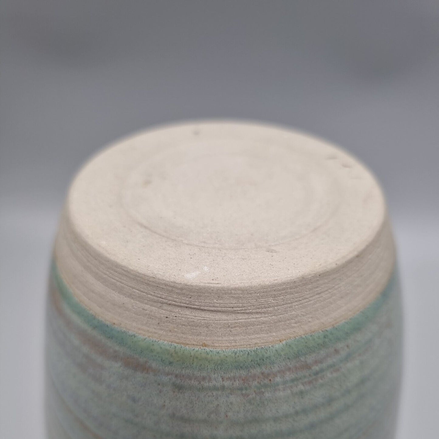 A Glazed Stoneware Studio Pottery Baluster Vase, Incised To Base.