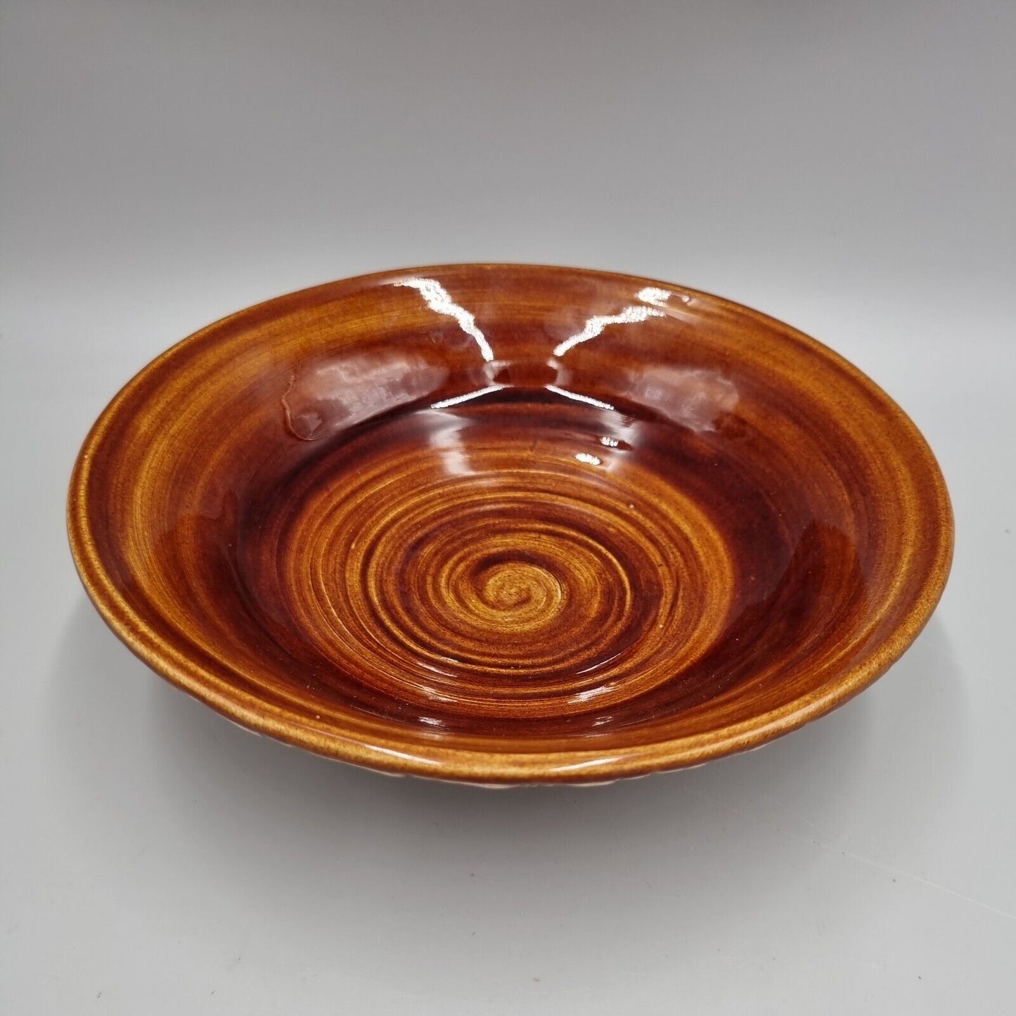 A Vintage Studio Pottery Footed Bowl From Bristow Pottery, Impressed surface.