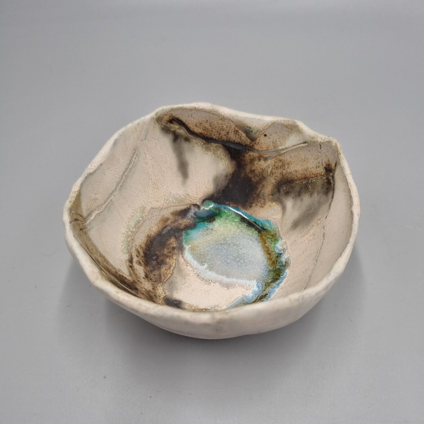 A Pair Of Studio Pottery Ceramic Sml Bowls By Amanda Murphy, Clashmore, Ireland.