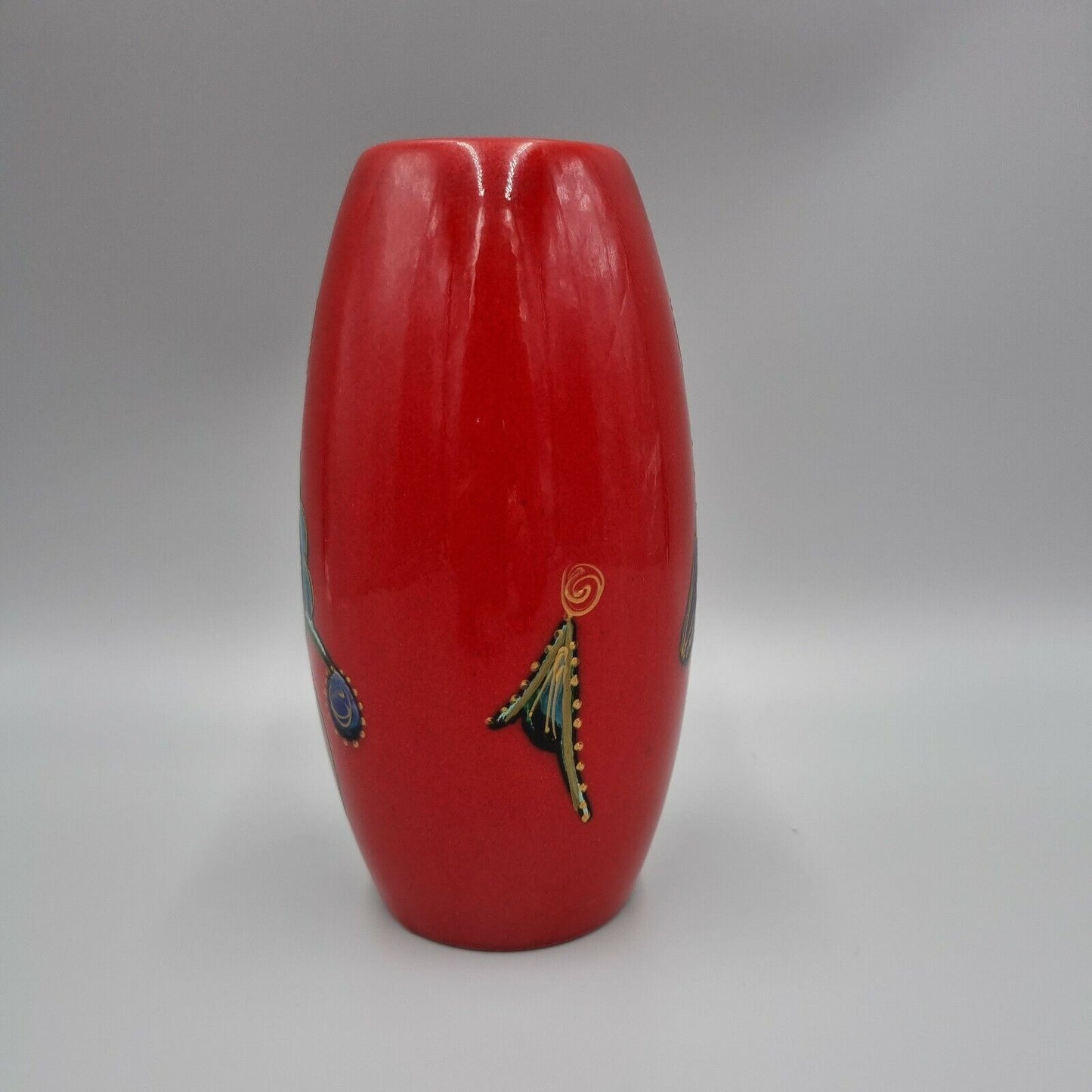 An Anita Harris Hand-painted Vase - Signed in Gold to Base - 17cm high. VGC.