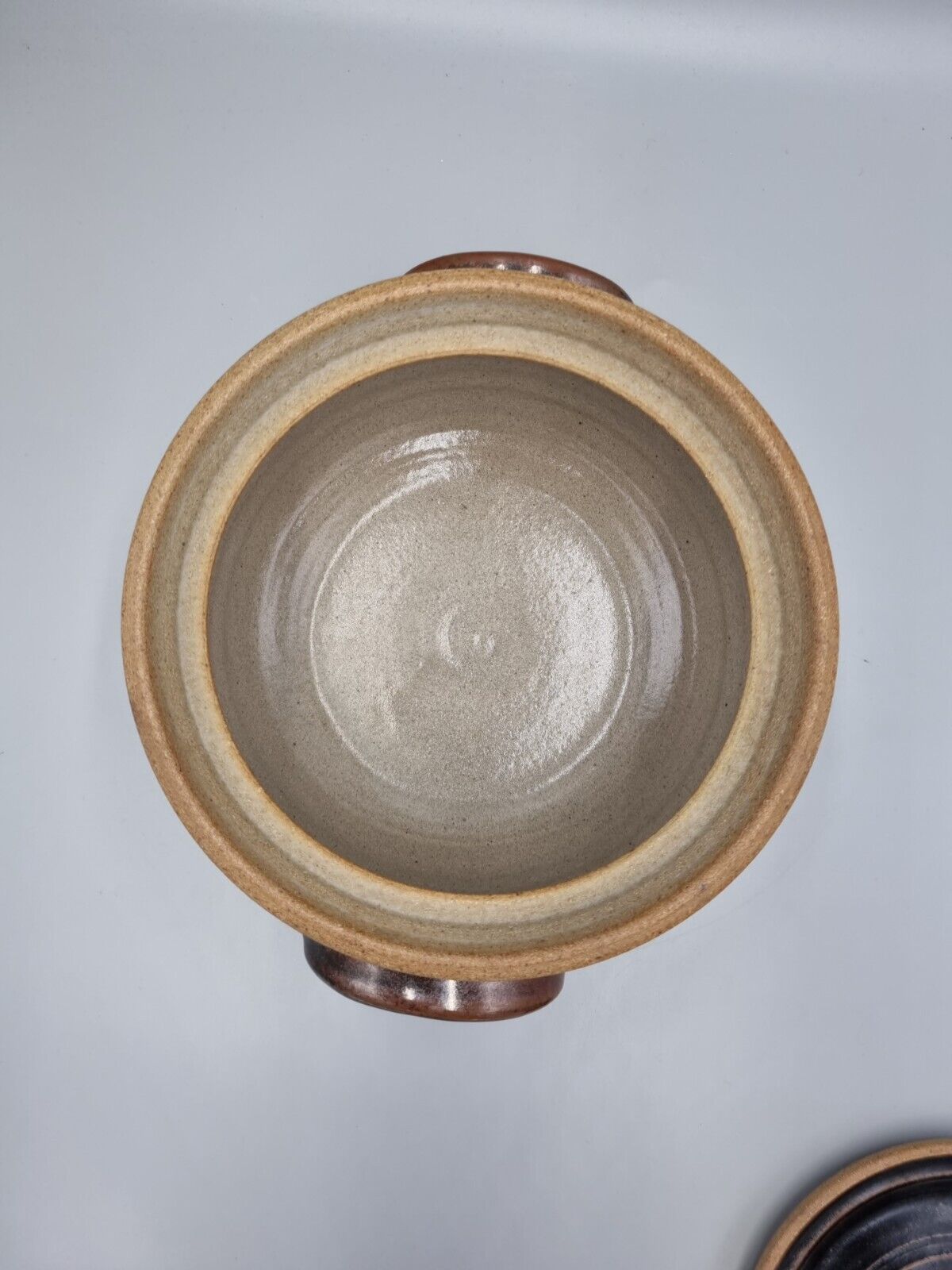 A Large Studio Pottery Lidded Casserole Dish By John Lomas.