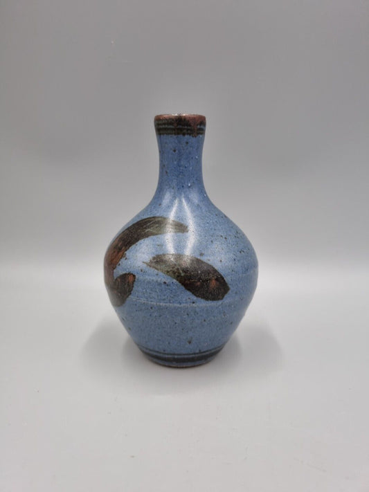 A Studio Pottery Bulb Vase By Alex Adams.