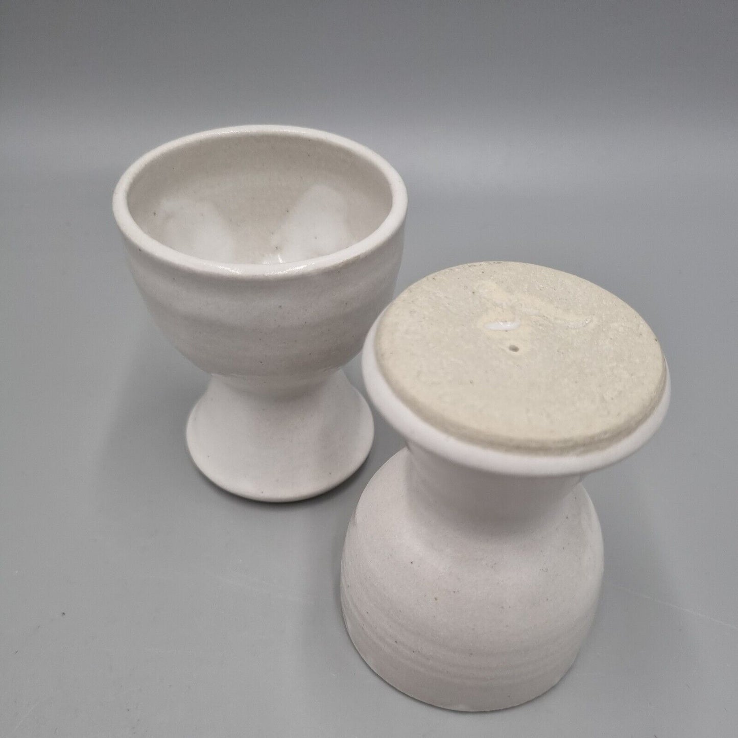 A Pair Of Studio Pottery Large Egg Cups By Kim And Dan Court