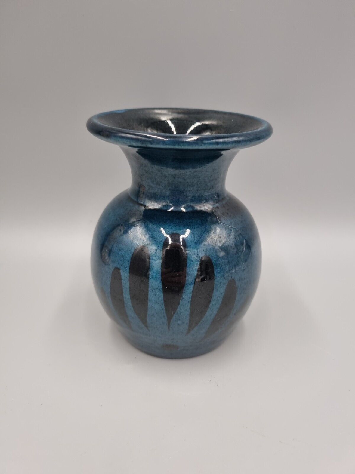 A Sheldon Studio Pottery Flared Bulb Vase, John & David Bishop.