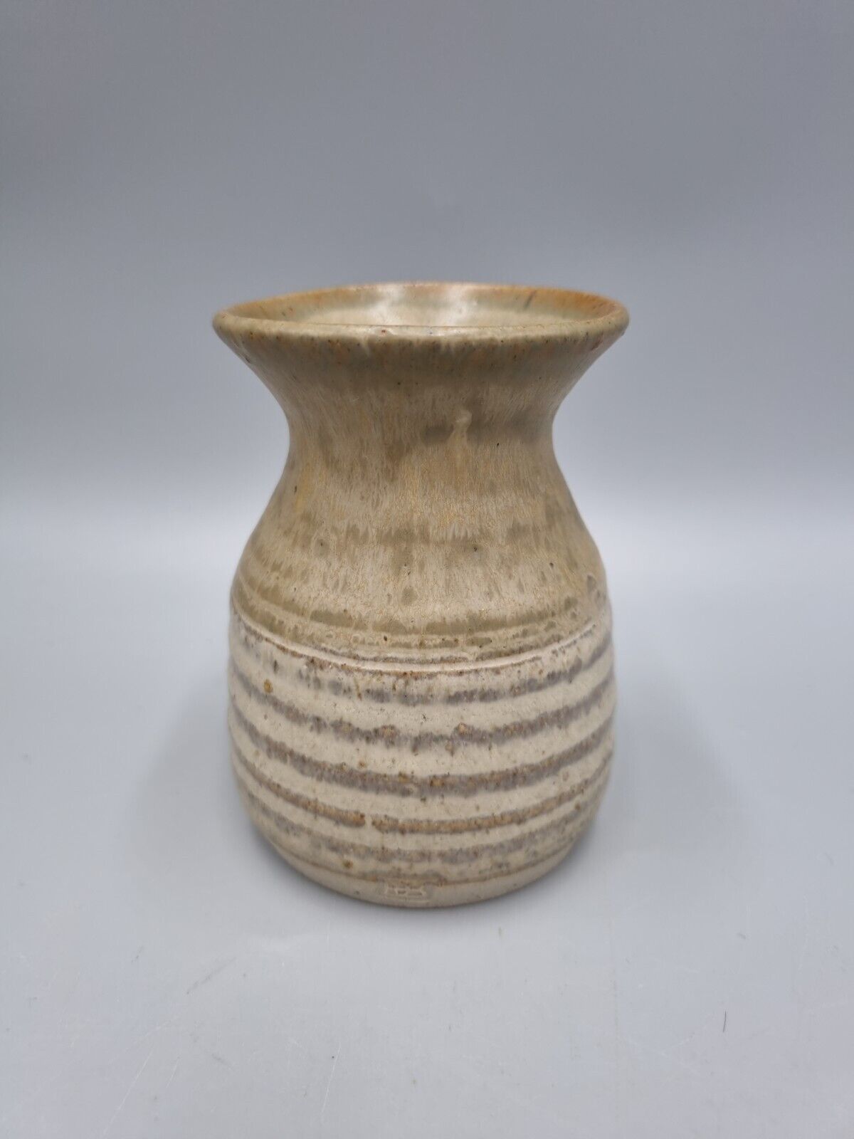 A Studio Pottery Small Waisted Vase By Ernest Bernard Jones. Devon.